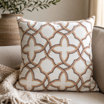 Moroccan Embroidered Pillow