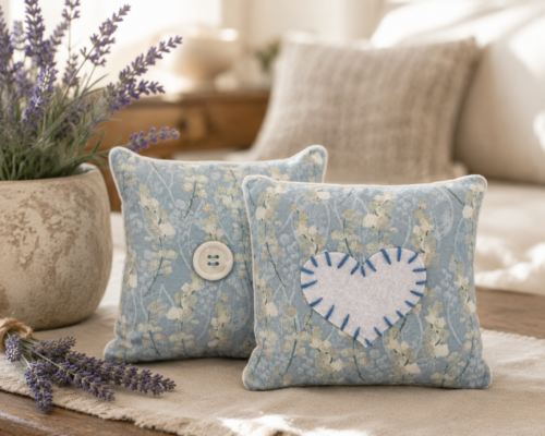Lavender Fabric Sachet Set